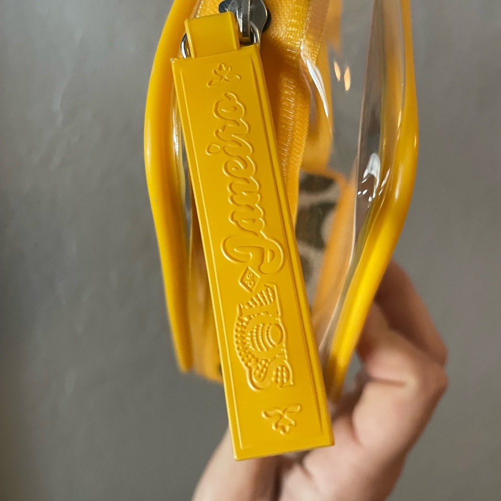 Sol de Janeiro Transparent Pouch with Vibrant Yellow Trim - Picture 3 of 5